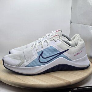 Mens Size 11.5 - Nike MC Trainer 2 “White Deep Royal Blue” Athletic Gym Shoes
